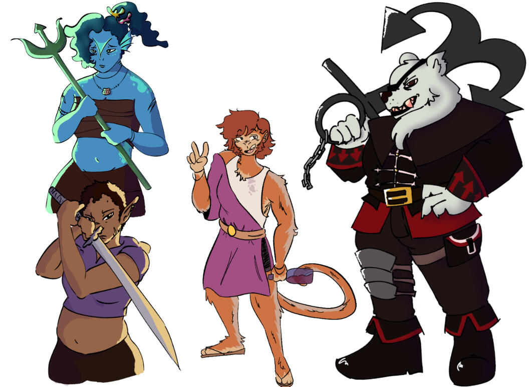 Character sheets and extra characters can be negotiated based on the commission